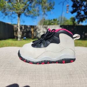 Nike Air Jordan Retro X 10 Vivid Pink Pure Platinum Size 8c